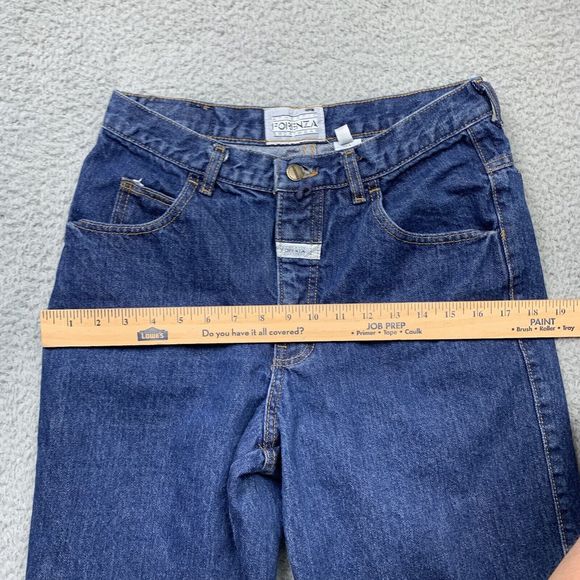 Forenza Jeans Womens 12 Vintage Blue High Waisted Mom Tapered Leg Retro USA - Picture 16 of 16